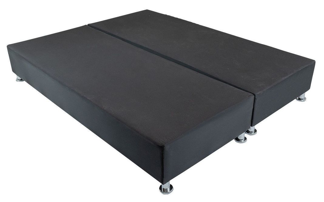 Box Americano 2P dividida Negro Felpa 2 metros Pmetal-0