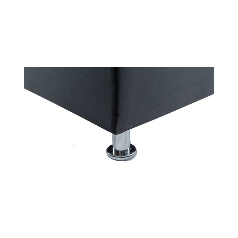 Box Americano 2P dividida Negro Felpa 2 metros Pmetal-1