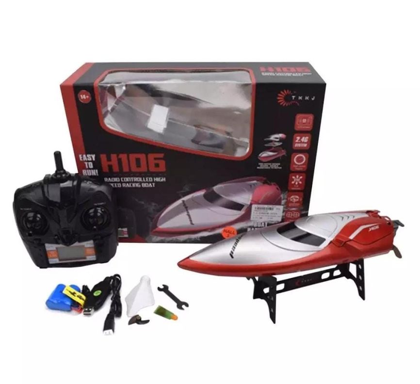 Lancha Bote Barco H106, Control Remoto 2,4 Ghz-3