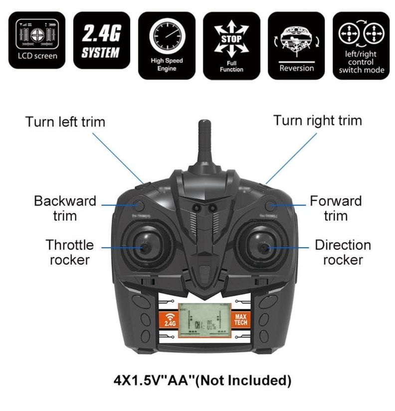 Lancha Bote Barco H106, Control Remoto 2,4 Ghz-5
