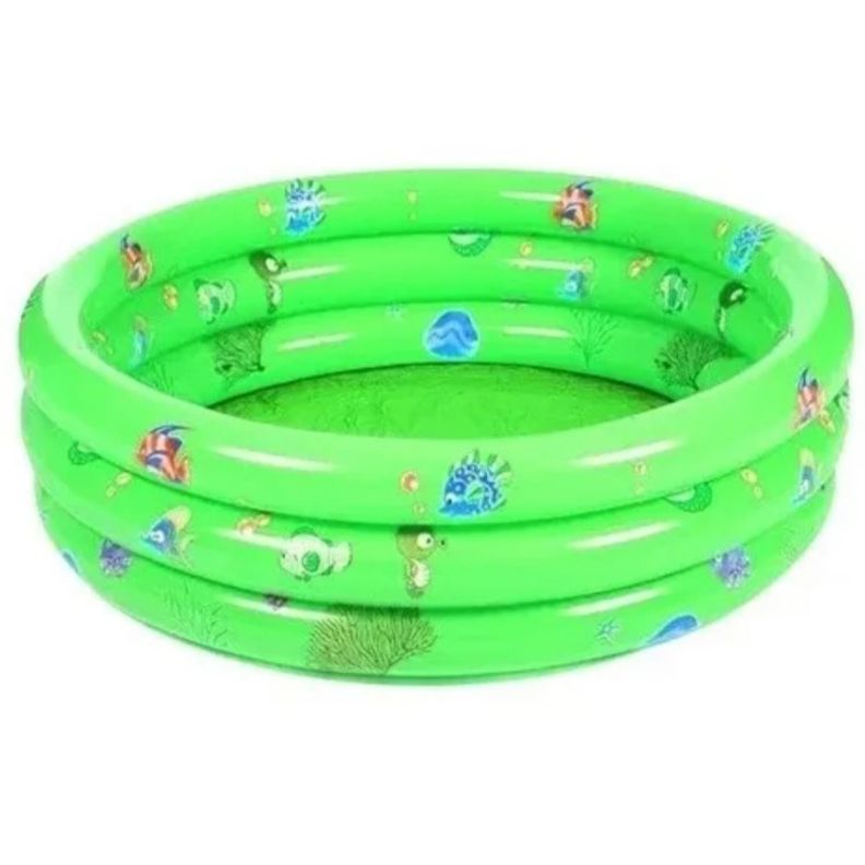 PISCINA INFLABLE 3 AROS COLORES 90X25 CMS-2
