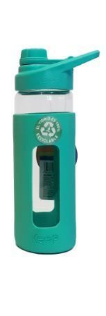 BOTELLA VIDRIO 470ML KEEP celeste-0