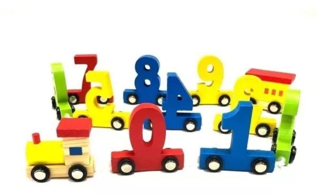 Tren De Números Didácticos De Madera Para Niños Aprendizaje-2