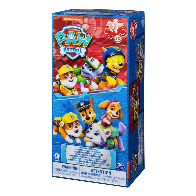 Puzzle/Rompecabezas Paw Patrol 3D - 2 Unidades 48 Piezas-0