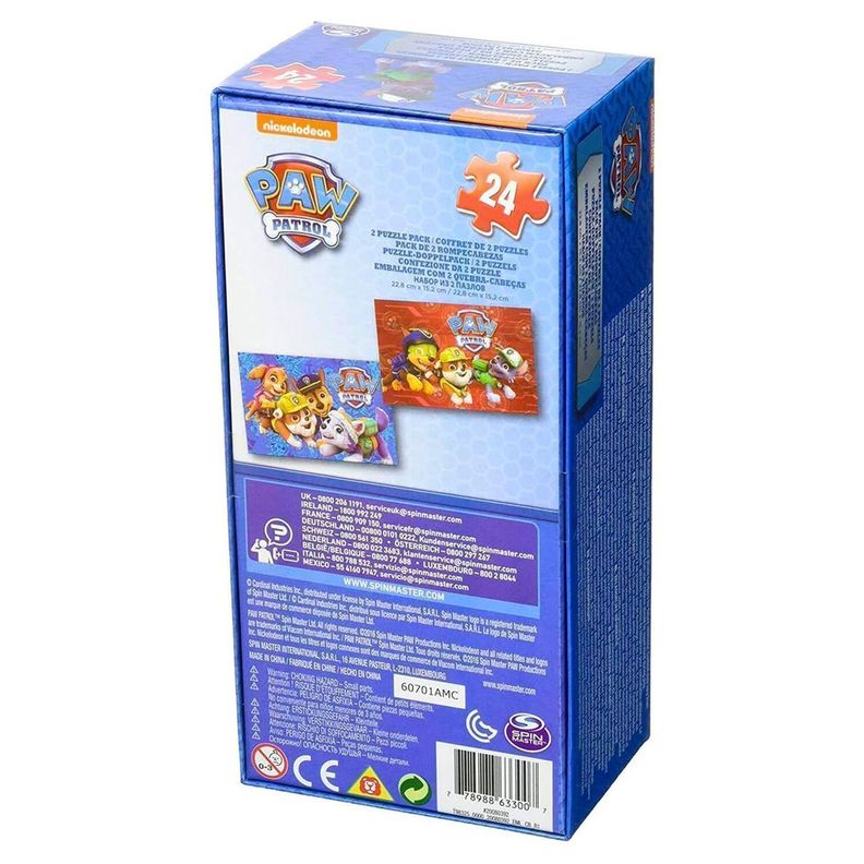 Puzzle/Rompecabezas Paw Patrol 3D - 2 Unidades 48 Piezas-1