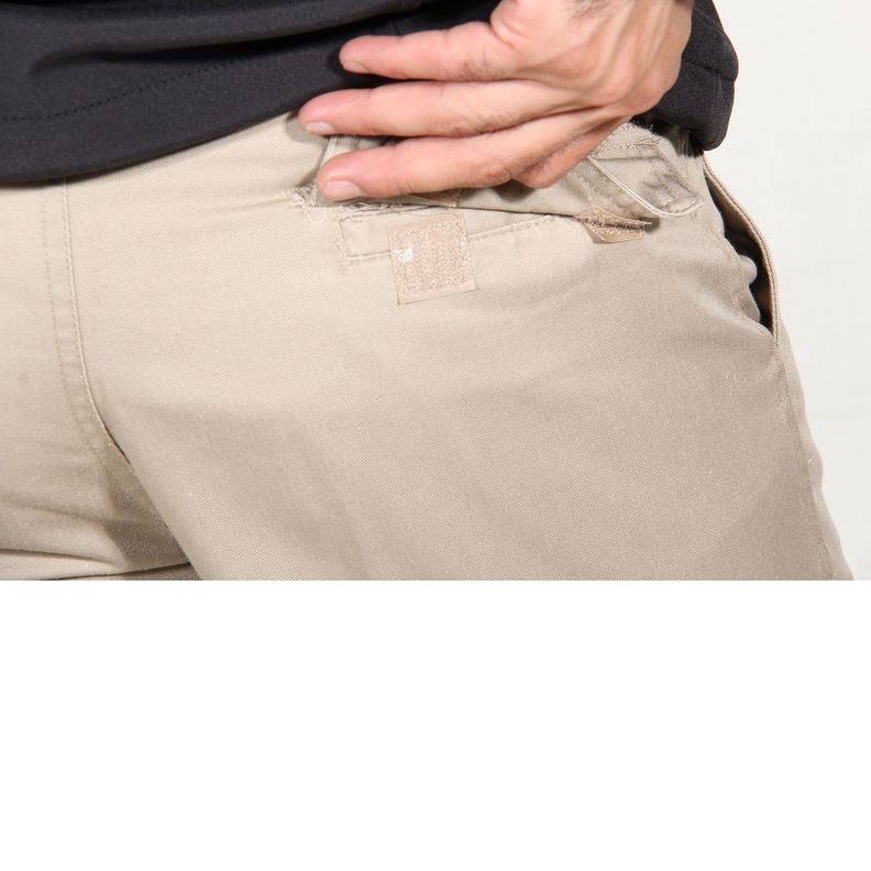 Pantalón Gabardina Ejecutivo Cargo Con Pinzas Beige-1