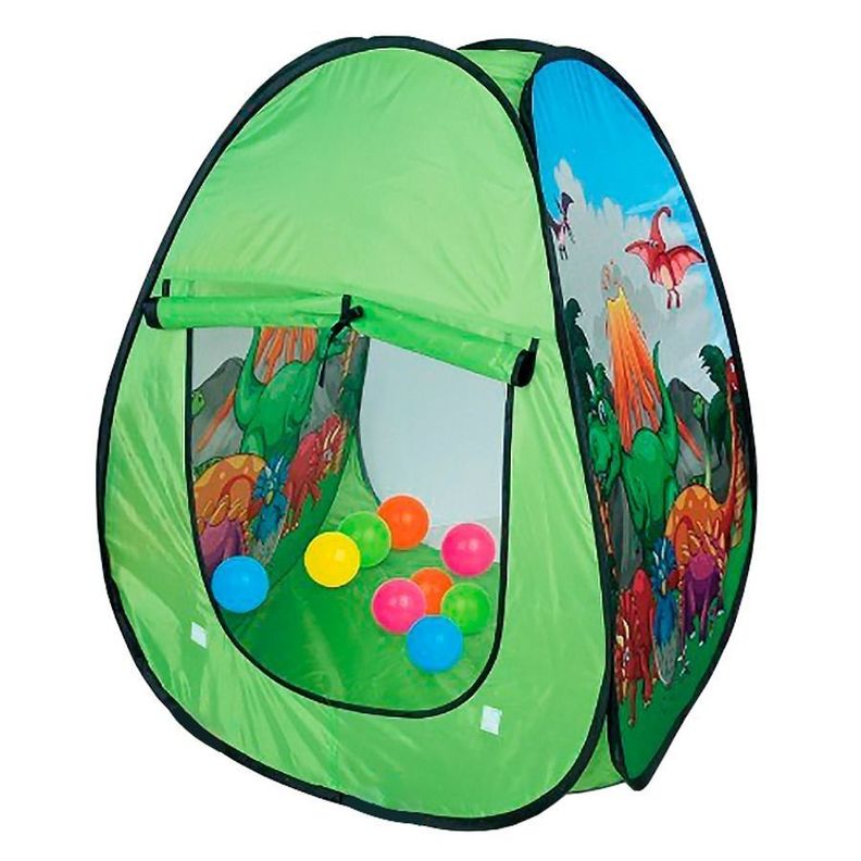 Carpa Infantil De Dinosaurio Con 20 Pelotas De Colores-0