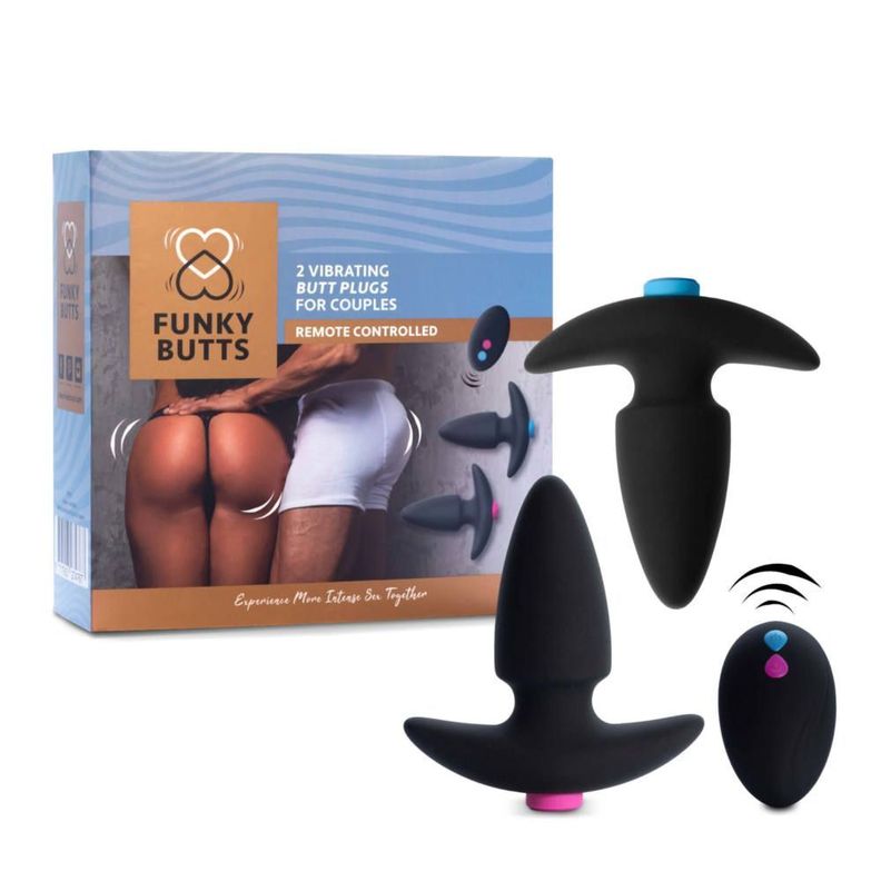 Vibrador Anal Couples c/ Control Funky Feeltoyz-0