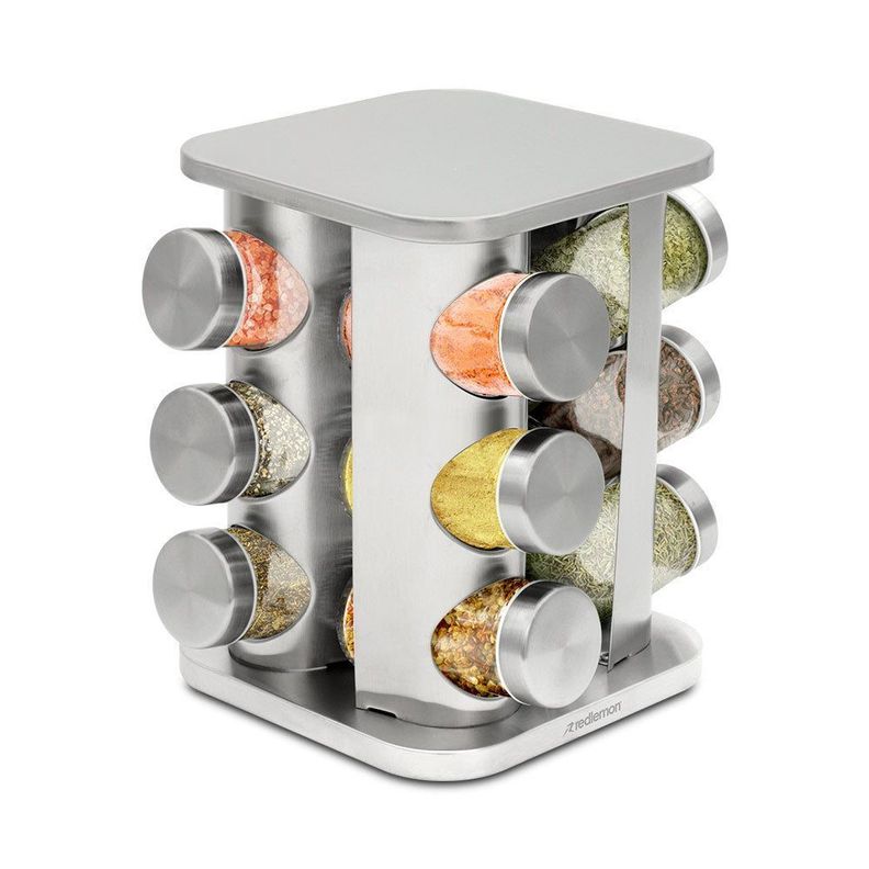 Set De Especiero Giratorio Metálico 12 PCS-1