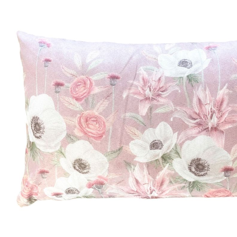 FUNDA COJÍN GAMUZA ANÉMONE BLANCA 50X30-1