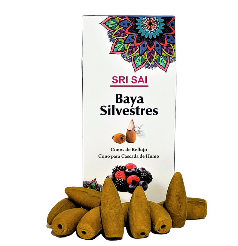 Conos de Incienso Cascada Bayas Silvestres - SRI SAI-0