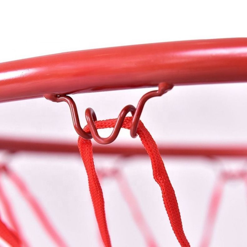 Aro de Basketball Tamaño Oficial 45 cm Acero Rojo-3
