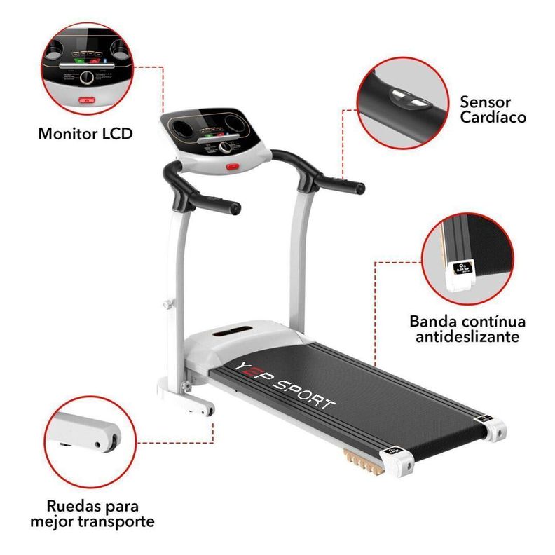 Trotadora Eléctrica Con Inclinación Yepsport-1