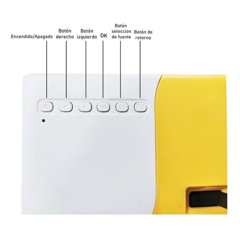 Mini Proyector Led Portatil Hdmi Vga Usb Sd 600lm-3