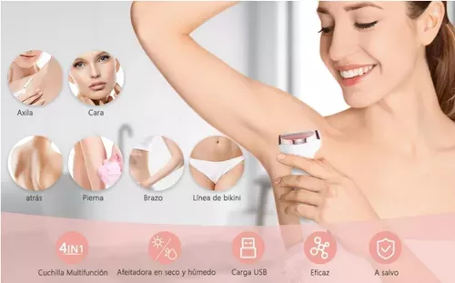 Depiladora 4 En 1 Para Mujer Cejas Rostro Cuerpo Afeitadora-2