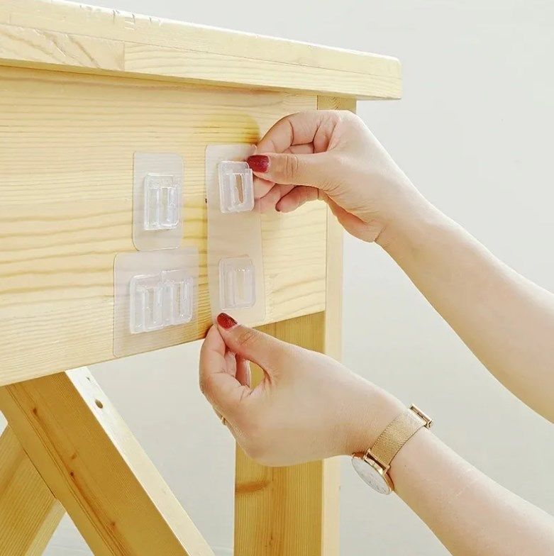 Pack 10 Ganchos De Pared Adhesivos De Doble Cara (20 Piezas)-6