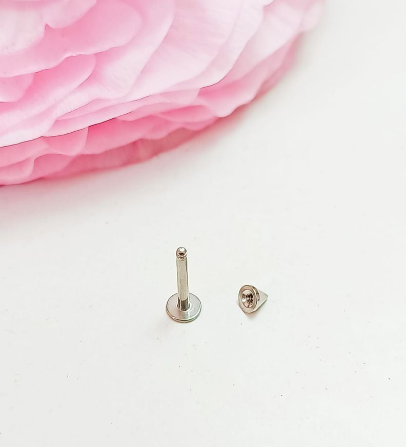Set Piercing Modelo Kitty kpop Acero Quirúrgico Nostril Labret Cono Perla Pack-4