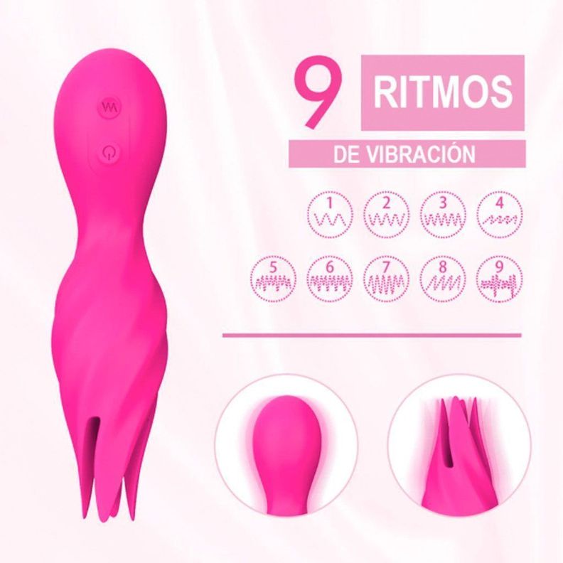 Jack Simulación Oral Pulpo Lengua Juguete Erótico Vibrador-3