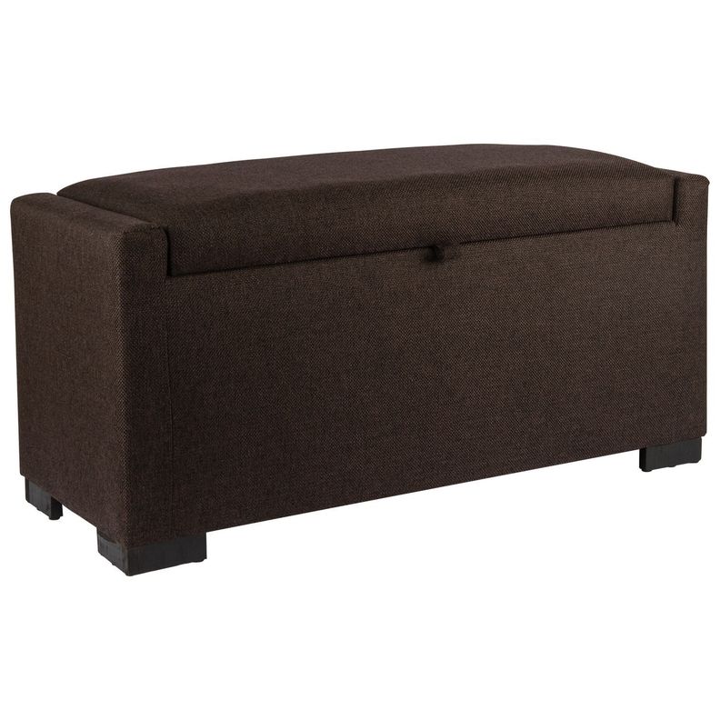 Banqueta con Baúl Leyzy Café-Moro Omega 40X55X105 cm Máxima Design-1