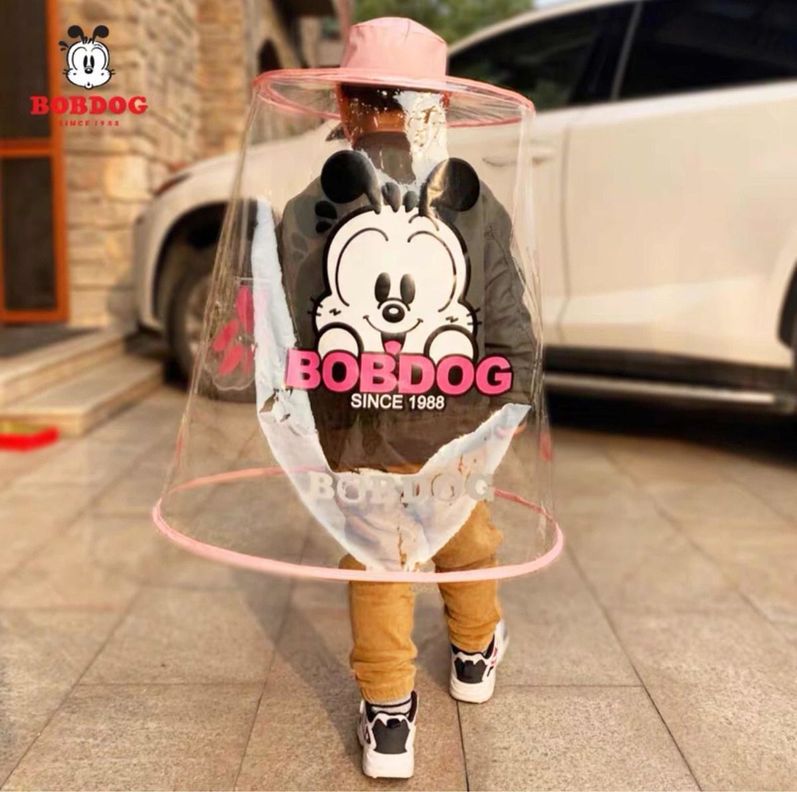 Impermeable para ninos 3 a 8 anos - Protector de lluvia rosado