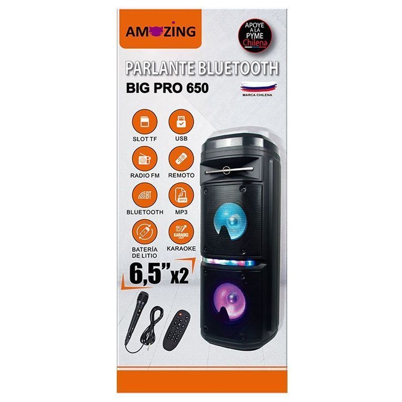 Parlante Bluetooth Karaoke BIG PRO 650.-7