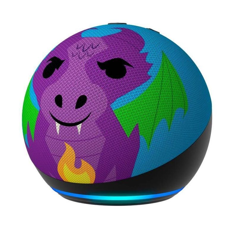 Amazon Echo Dot Kids 5ta Gen Con Alexa - Dragon-1