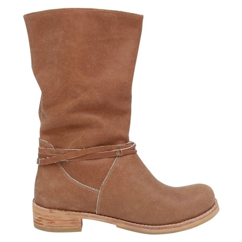 Bota Andrea Cuero Camel-1
