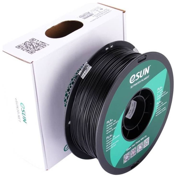 Filamentos Pla+ Esun 1kg 1.75mm Negro-0