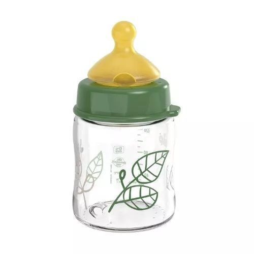 Mamadera Vidrio Latex Cherry Green 120 ml verde -0