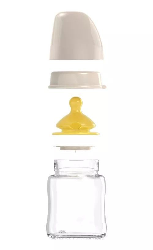 Mamadera Vidrio Latex Cherry Green 120 ml verde -4