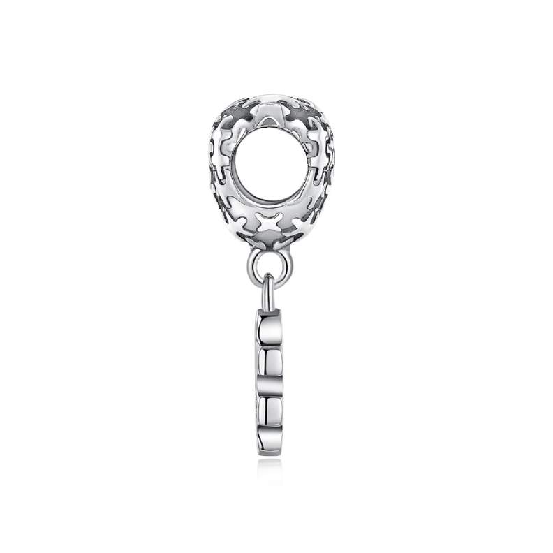 Charm Corazón de Autismo en Plata Fina 925 SILVER HEART-1