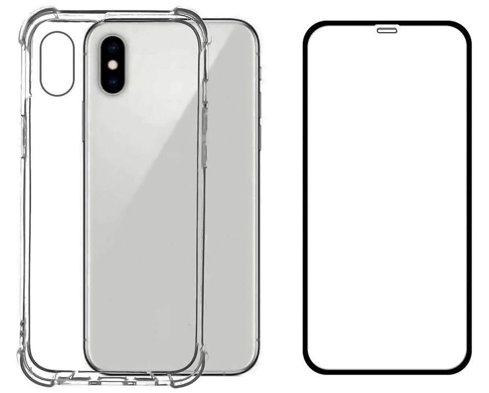 Carcasa Para iPhone X / XS Y Mica Lamina Vidrio Completa-0
