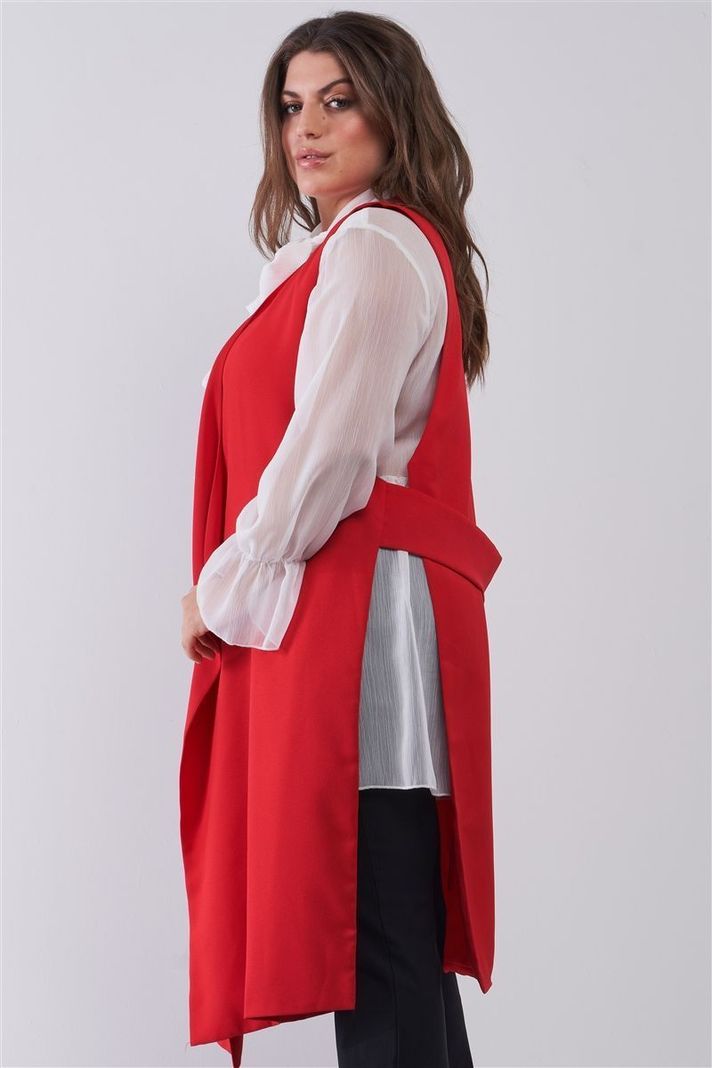 Blazer largo con aberturas en costado BZ006-3