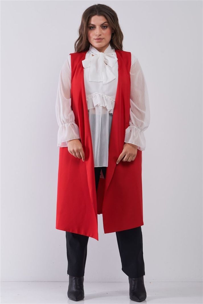 Blazer largo con aberturas en costado BZ006-0