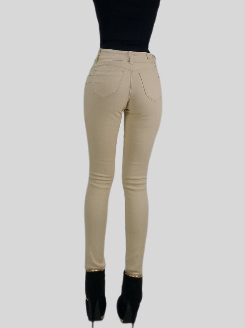 Jeans skinny t.alto beige-3