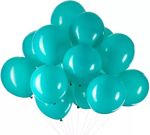 Pack 50 Globos De Cumpleaños Globos Para Cumpleaños Turquesa -0