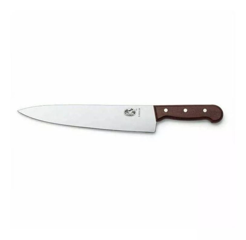 CUCHILLO COCINA ROSEWOOD COLOR CAFÉ. HOJA 22 CM. VICTORINOX-0