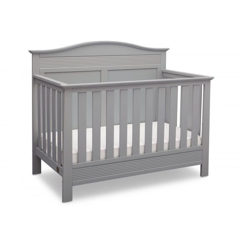 Cuna de madera 4 en 1 Barret Gris-0