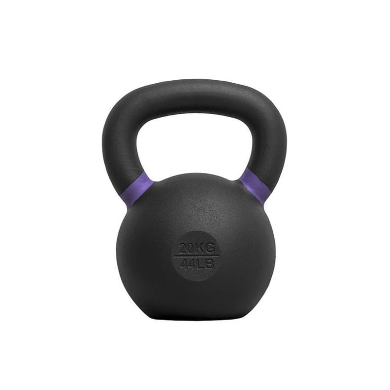 Kettlebell pesa rusa 20 kg acero + black coated – base-0