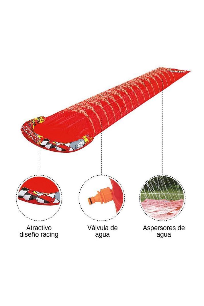 Deslizador Inflable de Agua Rojo-3
