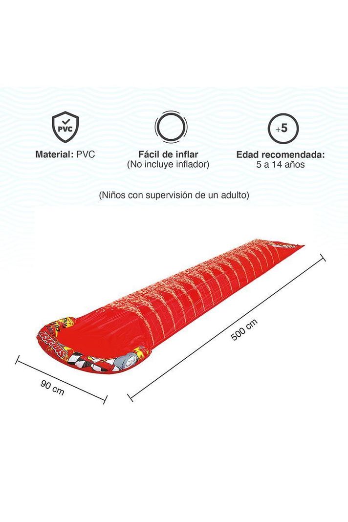 Deslizador Inflable de Agua Rojo-2