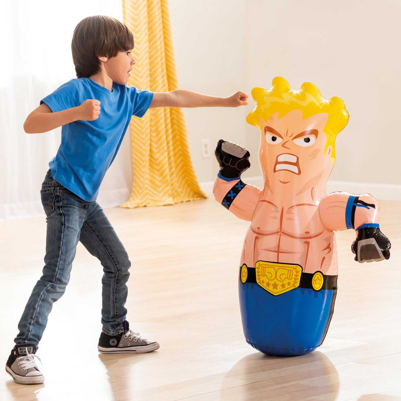 Luchador Porfiado Inflable 3-D Bop Bags-2