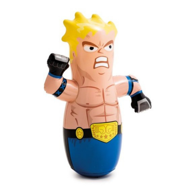 Luchador Porfiado Inflable 3-D Bop Bags-0