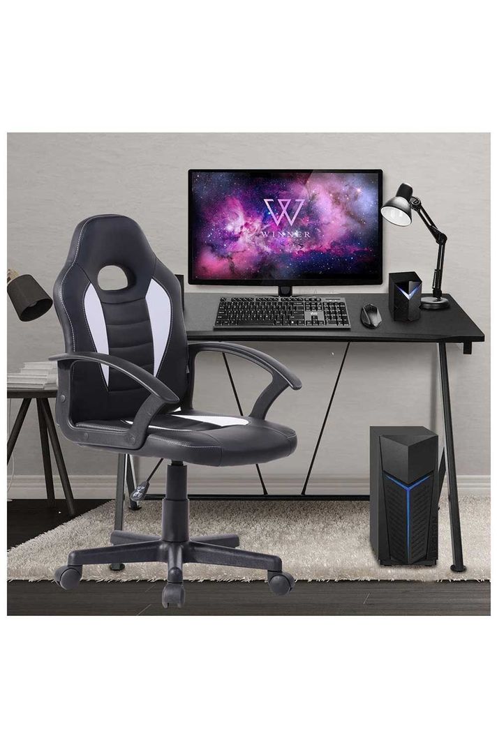 Silla Gamer Rolling Ergonómica - Blanco