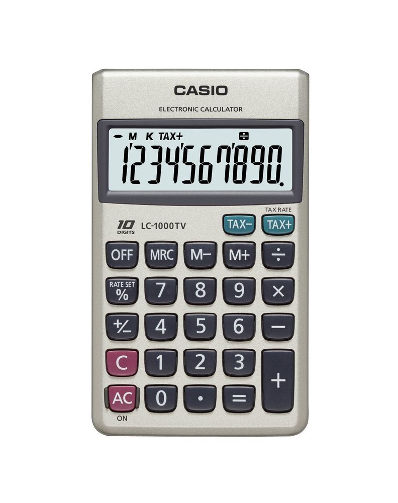 CALCULADORA CASIO BOLSILLO LC1000TV-0