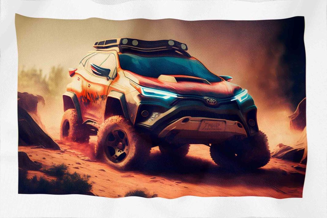 Tela Impermeable Estampada Carros D7 50cm x 70cm-2
