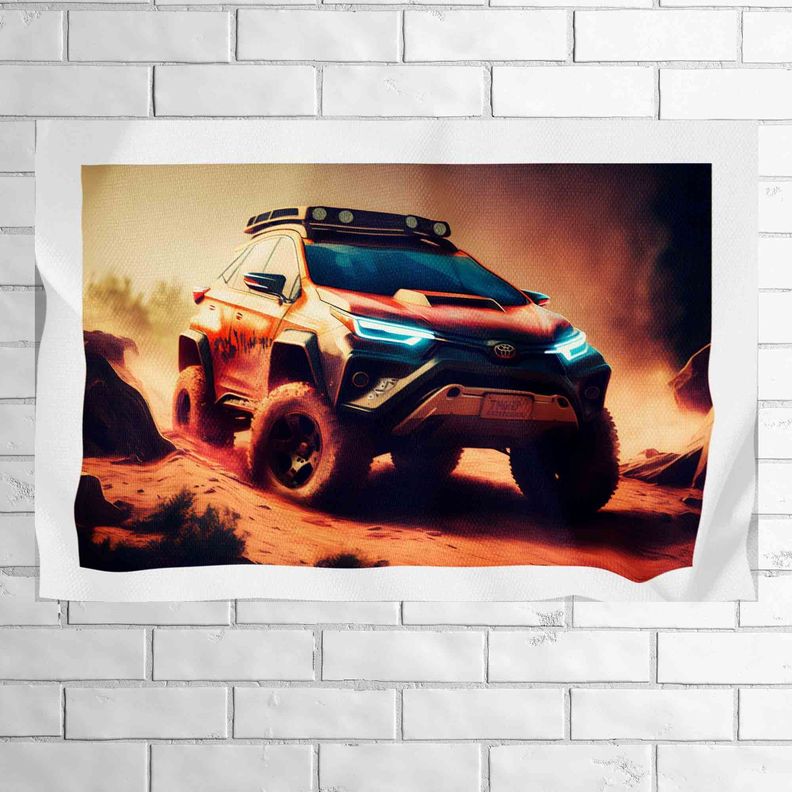 Tela Impermeable Estampada Carros D7 50cm x 70cm-0