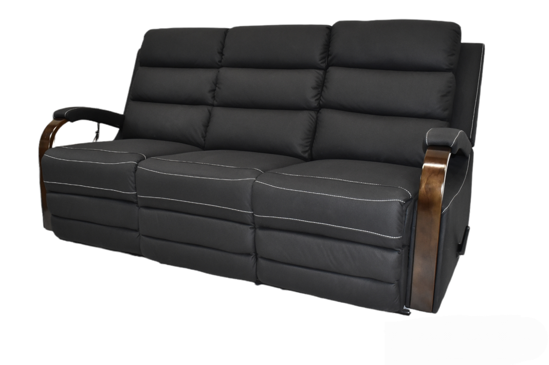 Sofa reclinable roble 3 cuerpos-1
