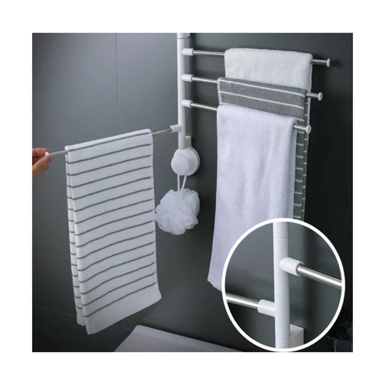 Colgador de toallas con soporte para secador-1