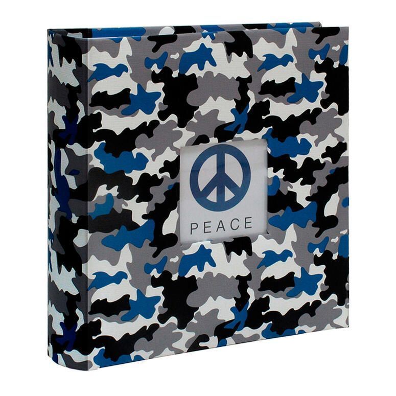 Album camuflado con memo  13x18 cm / 200F Azul